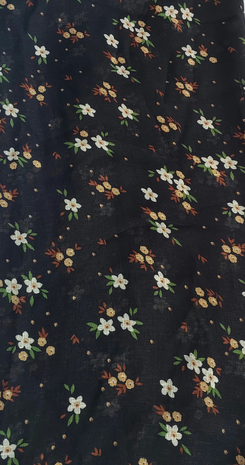 Malaysian Lawn Printed Hijab Floralvibes-Black