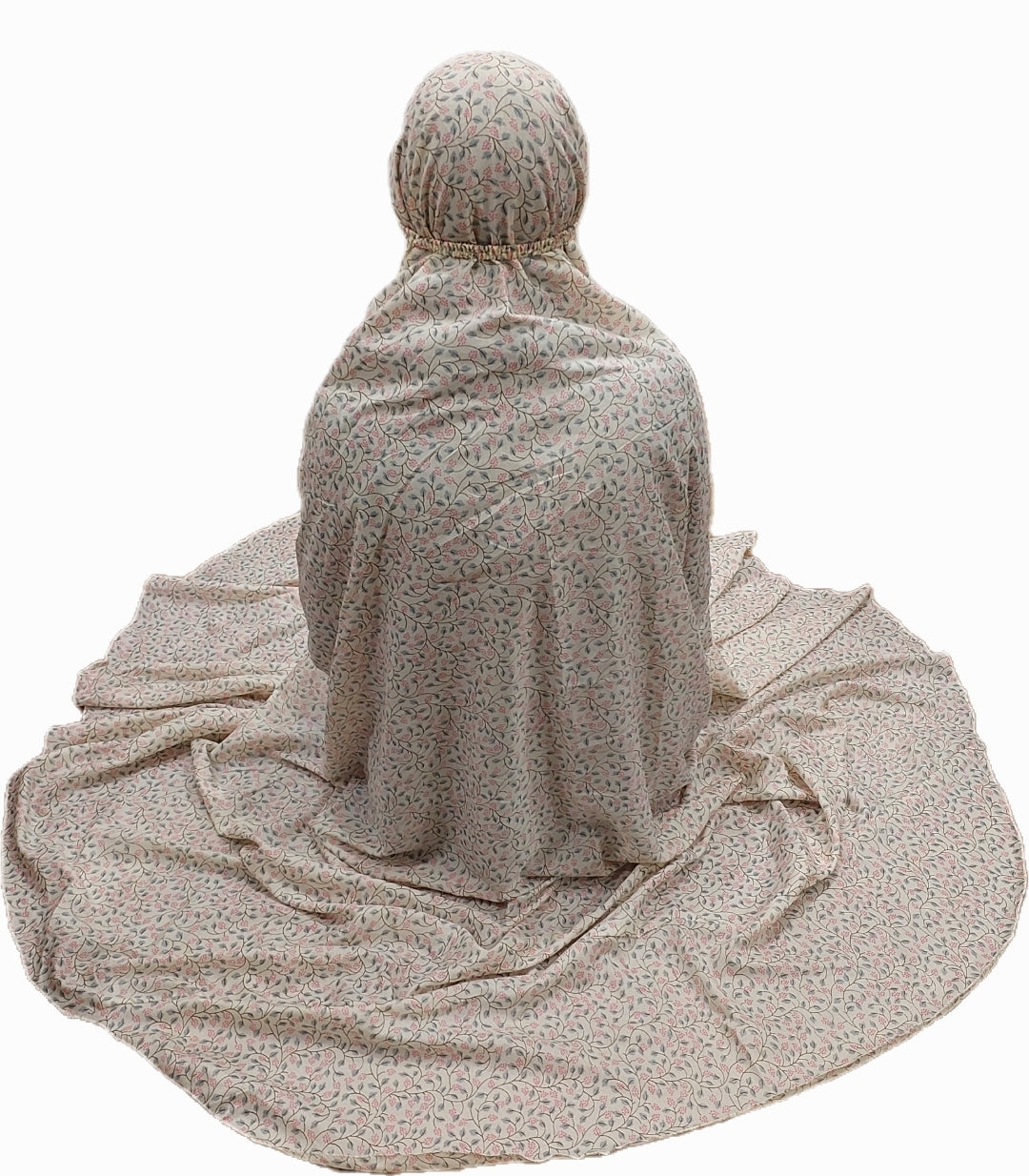 Namaz Chaddar -white Blossom