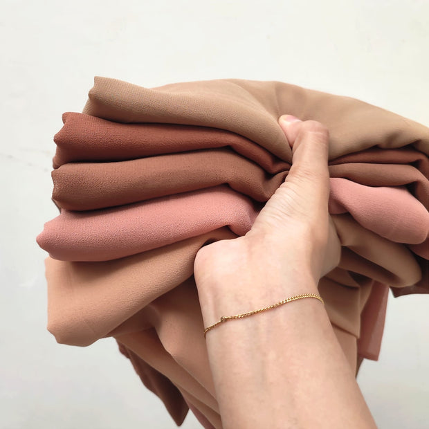 Premium Georgette – Bundle of 5 (Select Colors)