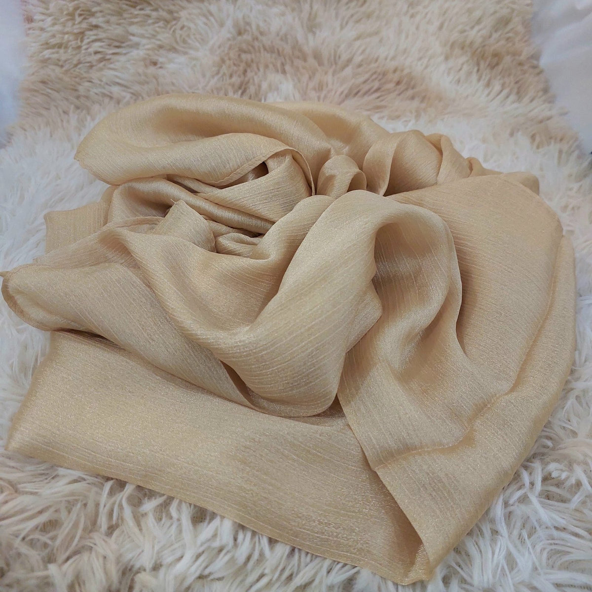 Crinkle Silk (Beige)
