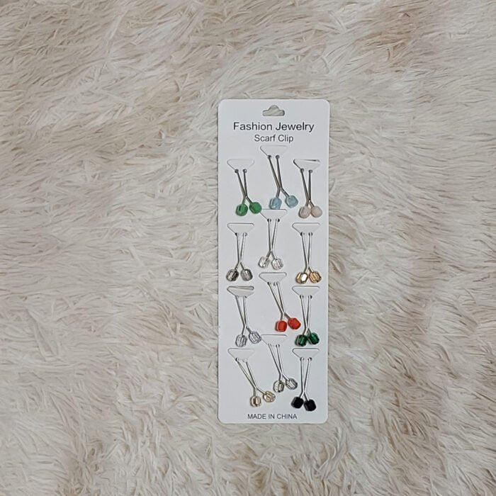 Hijab Pins (Chin Metal Grippers) – Pack of 12