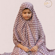 Kids Namaz Chaddar – Polka Dot (Mauve)