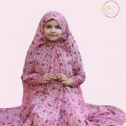 Kids Namaz Chaddar – Pink floral