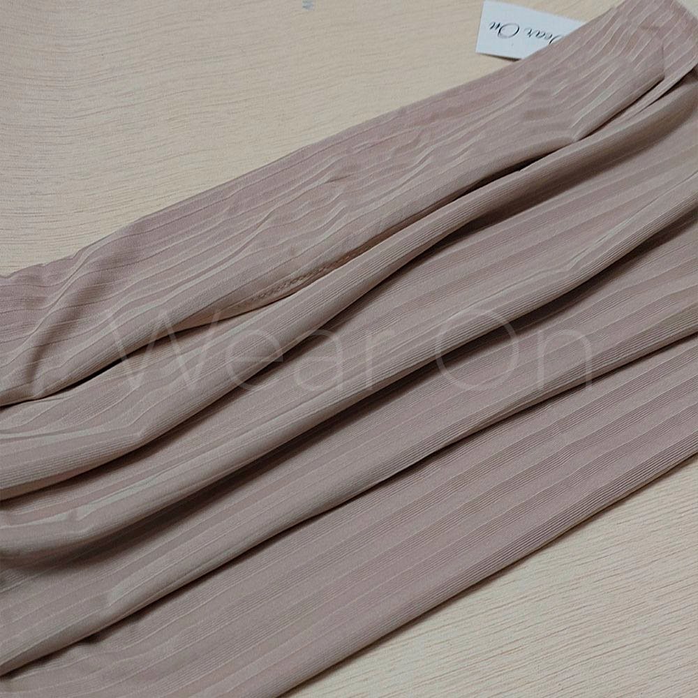 Irregular Ribbed Jersey – (Cream)