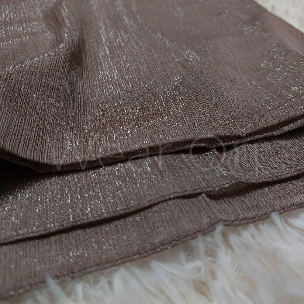 Metallic Chiffon (Mocha)