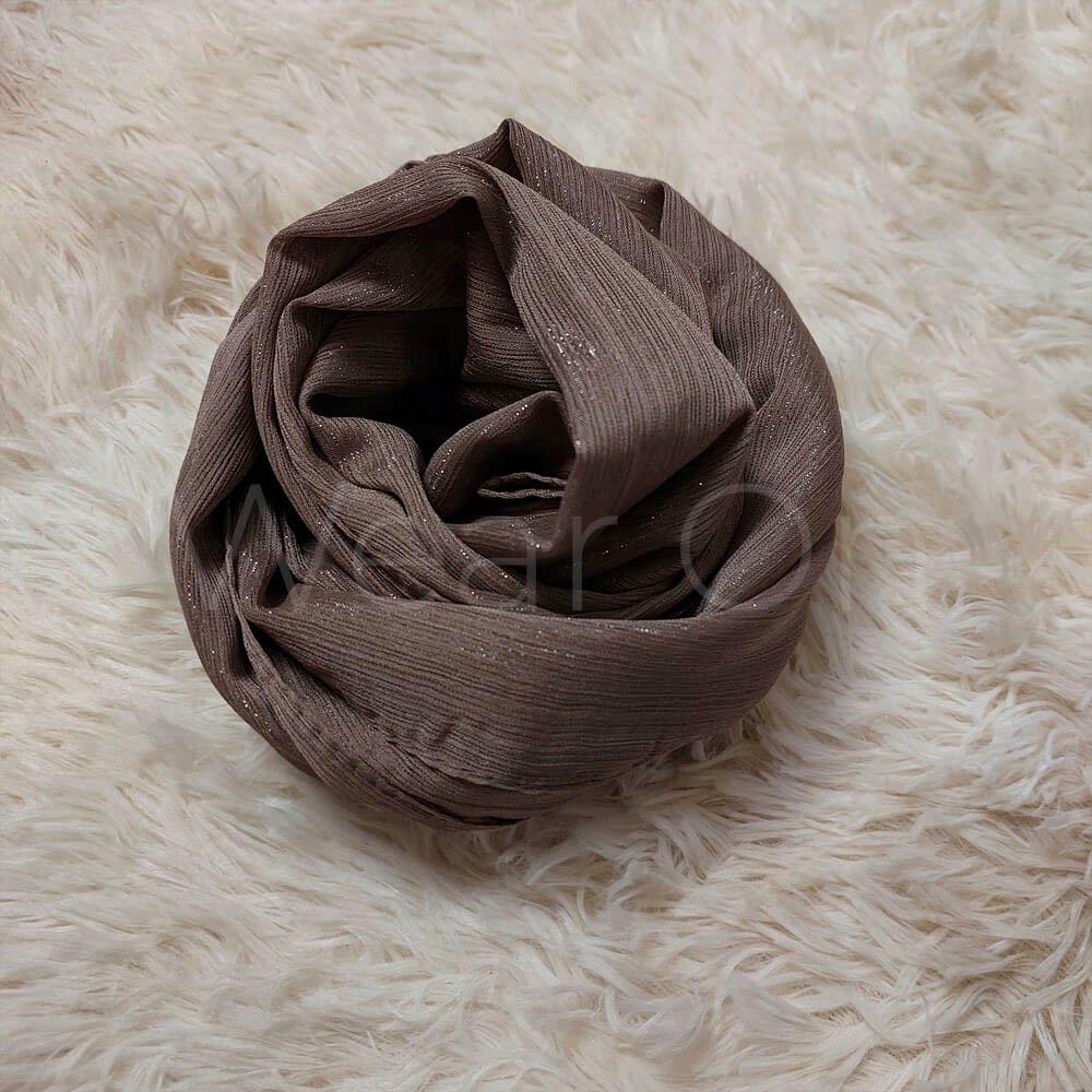 Metallic Chiffon (Mocha)