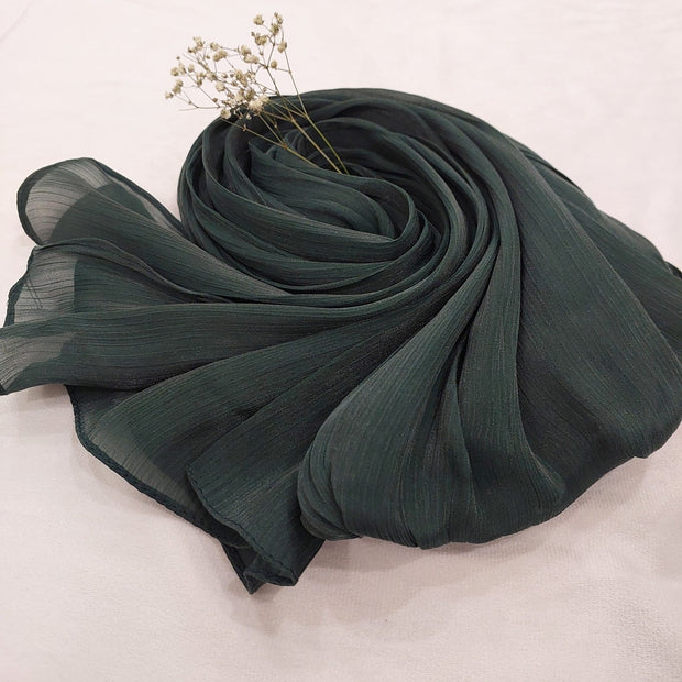 Organza Luxury Silk (Bottle Green)