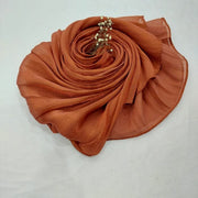 Organza Luxury Silk (Rust Orange)