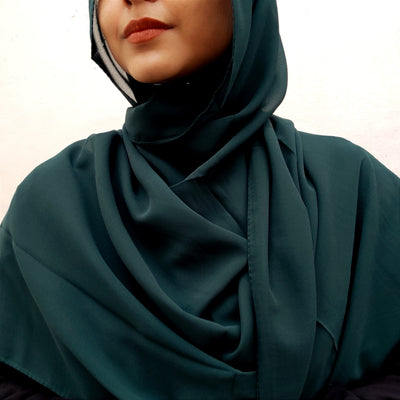 Georgette (Bottle Green)