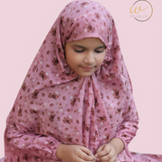 Kids Namaz Chaddar – Pink floral