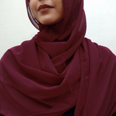 Georgette (Maroon)