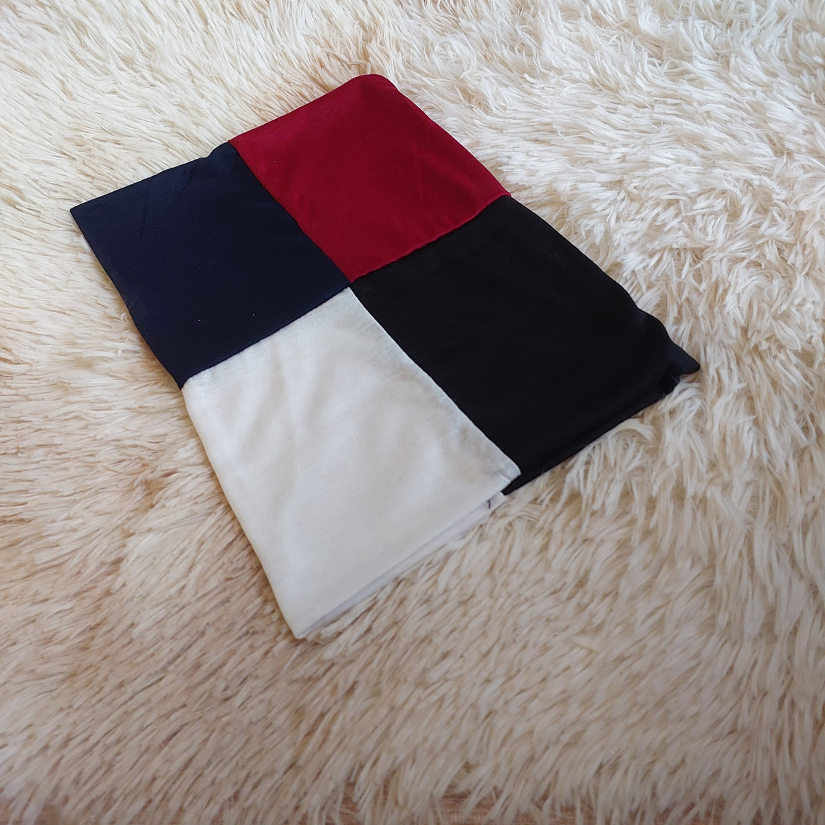 4 in 1 hijab Cap Navy blue , maroon ,white & black