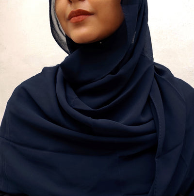 Georgette (Navy Blue)